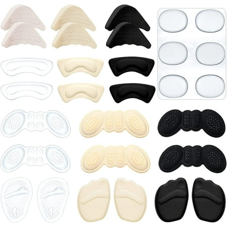 SHTUUYINGG18 Pairs Heel Cushion Pads Heel Inserts Heel Grips Toe Filler ...