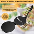 thumbnail image 2 of Prensa de Tortilla Aleación Aluminio, Máquina para Hacer Tortillas Quesadilla Antiadherente Alta Resistente, Herramienta Cocina Prensa Manual de Burrito Roti Maíz Omelette Tacos Chapati Pan Pizza, 2 of 4
