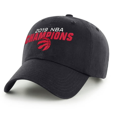 Finals Champions Patch - Toronto Raptors 2019 NBA Finals Champions Clean Up Adjustable Hat - Black - OSFA