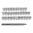 thumbnail image 2 of Leather Stamps Tool Set, Strong Imprints Leather Stamping Tools Stainless Steel  for Wallets, 2 of 8