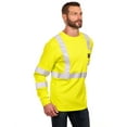 thumbnail image 5 of Bass Creek Outfitters Men's Flame Resistant Hi-Vis Safety Long Sleeve Knit Top, Sizes M-2XL, 5 of 11