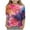 7-Pink, variant on ZTKWD Boys Girls Tie Dye Shirt 3D Graphic T-Shirt Cool Crewneck 3/4 Sleeve Top Tees for Kids 6-16 Years