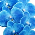 thumbnail image 3 of Large Artificial Phalaenopsis Orchid Stem with 9 Flowers - EpicGadget 38" Tall Blue Silk Orchid Artificial Flower Orchid Floral Arrangements for Home Kitchen Living Room Office Centerpieces (1 Piece), 3 of 5