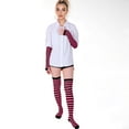 thumbnail image 6 of WoWstyle Thigh High Socks for Women Over The Knee Stockings Striped Cocks Extra Long Cosplay Costumes Accessories, 6 of 7