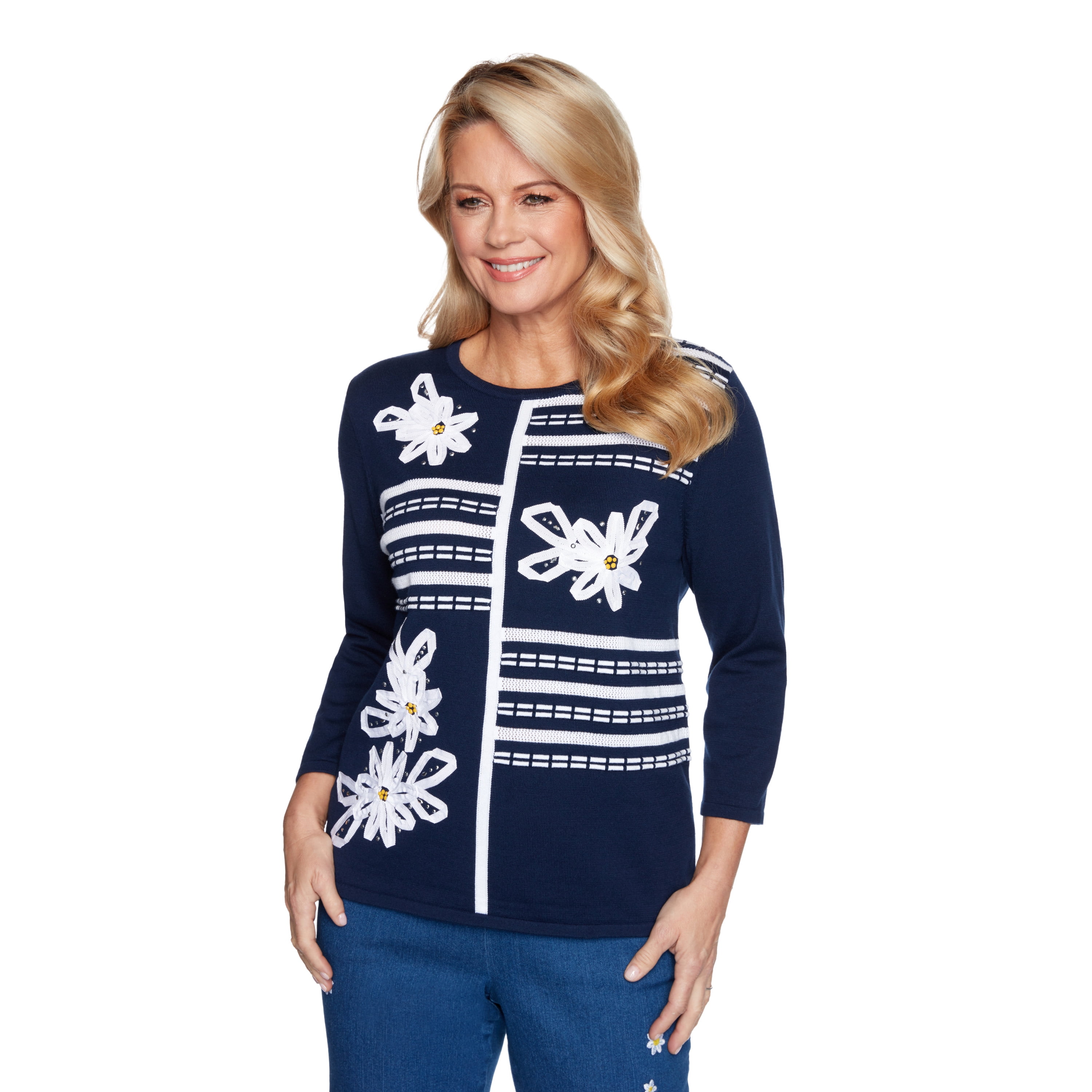 Alfred Dunner Womens Plus-Size Floral 