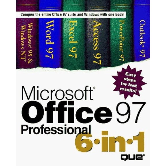 Pre-Owned Microsoft Office 97 Professional 6 in 1, 9780789709578, 0789709570, Paperback, 2nd edition
