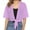 2# Purple, variant on Women's 2026 Summer Lightweight Short Bolero Cardigan Shrug Sheer Tie Front Top short Sleeve Jacket for Dress Purple L