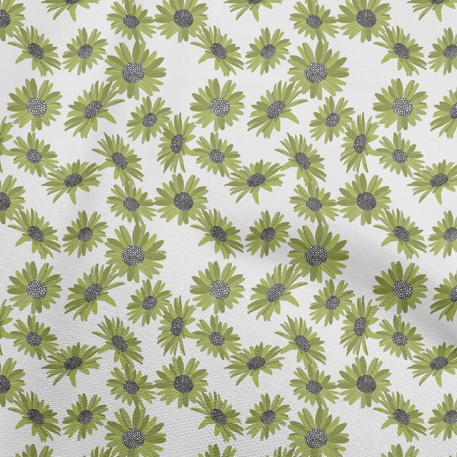 oneOone Velvet Green Fabric Floral Sewing Craft Projects Fabric Prints By Yard 58 Inch Wide