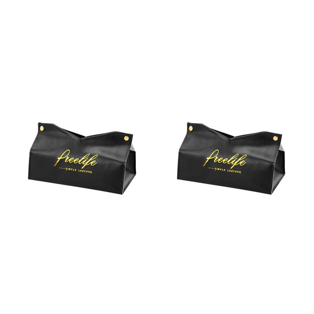 Inteprter Caja de pañuelos de escritorio Estuche de almacenamiento de papel para automóvil Servilleta de cuero de imitación Contenedor Decoración para Type1 NO1 Inteprter CBP145806