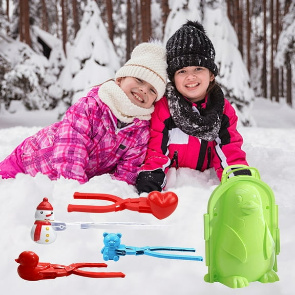 Herrnalise Toys on Sale Snow Snowball Maker Clip Maker Animal Shaped Snow Sand Mold Tool Winter Snow Toys Kit