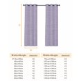 thumbnail image 2 of Purple Blackout Curtains Light Blocking Print Window Curtains, Rustic Farmhouse Solid Color Thermal Insulated Window Drapes for Living Room Kitchen Cafe (2 Panels, 104"W x 84"L), 2 of 2