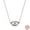 KJN003, variant on 925 Sterling Silver Luminous Firefly & Heart Pendant Necklace for Women - 45cm