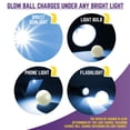 thumbnail image 3 of Dog Ball Toys Chew King Glowing Fetch Ball, paquete de 8 bolas, 3 of 6