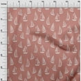 thumbnail image 2 of oneOone Cotton Cambric Dusty Rose Fabric Yacht Nautical Sewing Material Print Fabric By The Yard 56 Inch Wide, 2 of 4
