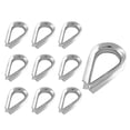 thumbnail image 1 of HUGFEGWE 10Pcs M8 304 Stainless Steel Wire Rope Thimble Rigging for 5/16-11/32 Diameter Wire Rope Cable CJB91-55316, 1 of 8