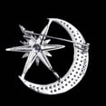 thumbnail image 5 of Jewelblings Victorian Antique Hardware Pave Clear CZ Star Crescent Moon Brooches Pins Unisex Planet Jewelry for Business Suit Formal Dress, 5 of 7