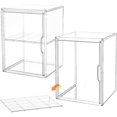 thumbnail image 1 of de Maquillaje Acrílico Grande 2 Niveles con Tapa, Organizador Transparente Apilable Contenedor Plástico para Baño, Cocina, Escritorio, Estuche de Cosméticos, Joyas, Medicina, 2PZS, 1 of 8