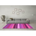 thumbnail image 3 of Ahgly Company Indoor Square Abstract Pink Contemporary Area Rugs, 8' Square, 3 of 4