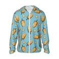 thumbnail image 1 of Balery Lemon Ice Cream Sudadera ligera de manga larga con capucha y protección solar UPF 50+ para hombre y mujer, ideal para pesca y running-X-Large, 1 of 7