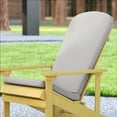 thumbnail image 3 of Emma + Oliver Set of Two All-Weather Indoor and Outdoor Cushions for Adirondack Chairs and High Back Patio Chairs in Cream, 3 of 13