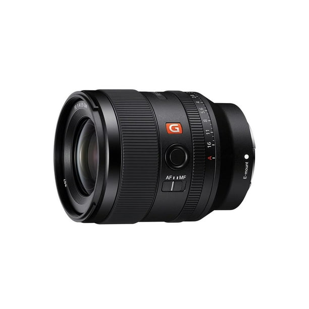 Sony Lente G Master™ Angular Fijo 35mm F1.4 Montura E Full Frame - FE con Estabilizador SEL35F14GM