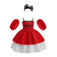 thumbnail image 4 of Vestido de Halloween para niñas, vestido estampado, disfraz de bruja para juego de rol, disfraz de mascarada, 4 of 9