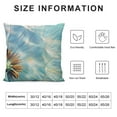 thumbnail image 5 of FUMJ Square Throw Pillow Covers Beautiful Dandelion Pillow Cases Decorative for Home Bedroom Sofa Abstract Green Background Floral Creative Design Pillowcases, 5 of 5