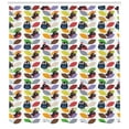 thumbnail image 3 of Ambesonne Forest Friends Shower Curtain, Abstract Vivid Birds, 69"Wx84"L, Multicolor, 3 of 3