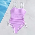 thumbnail image 4 of Shachafan Girls Piece Swimsuit Solid Contrast Swimwear Bathing 3 Piece Swimsuit, 4 of 4