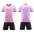 thumbnail image 2 of Ruyang Breathable Sport Jerseys for Kids Boys V-Neck Football Training Suit Youth Soccer Fans Shirt & Shorts Sets, 2 of 4