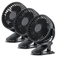 thumbnail image 1 of Mini Ventiladores de Escritorio MiniBreezeBlack 3Pzas 4"Ø Negro USB 5V 3 Velocidades Ventiladores de Escritorio. VentDepot MXMZE-003, 1 of 2