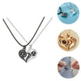 thumbnail image 3 of 1 Paire Collier Cœur Magnétique Assorti Pendentif de Projection Collier Bijou Cadeau, 3 of 9