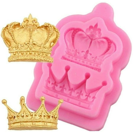 

Crowns Silicone Molds Fondant Cake Icing Chocolate Crown King Royal Queen Mould