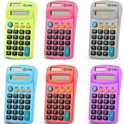 Enday Solar Battery Basic Calculator Essential School Supplies, Multicolor 24 Pack