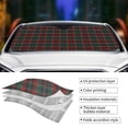 thumbnail image 3 of Kdxio Tartan Plaid Print Front Windshield Sun Shade,Folding Auto Sunshade for Car Truck SUV-Medium, 3 of 5