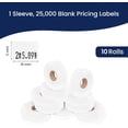 thumbnail image 3 of Pricing Labels for Monarch 1130 White - 25,000 labels w/ 10 Rolls Value Pack, 1 Sleeve - Made in USA, 3 of 7