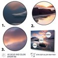 thumbnail image 3 of Designart "Sunrise on a Rocky Beach I" Coastal Framed Wall Art Decor - Coastal Pink Coastal Beach Living Room Framed Canvas Art, 3 of 6