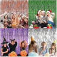 thumbnail image 5 of 3.2 Ft X 9.8 Ft Metallic Tinsel Foil Fringe Curtains For Party Photo Backdrop Wedding Decor (2 Pcs), 5 of 5