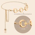 thumbnail image 2 of Pack Metal Moon Waist Chain Gold And Silver Chain Belt, 2 of 4
