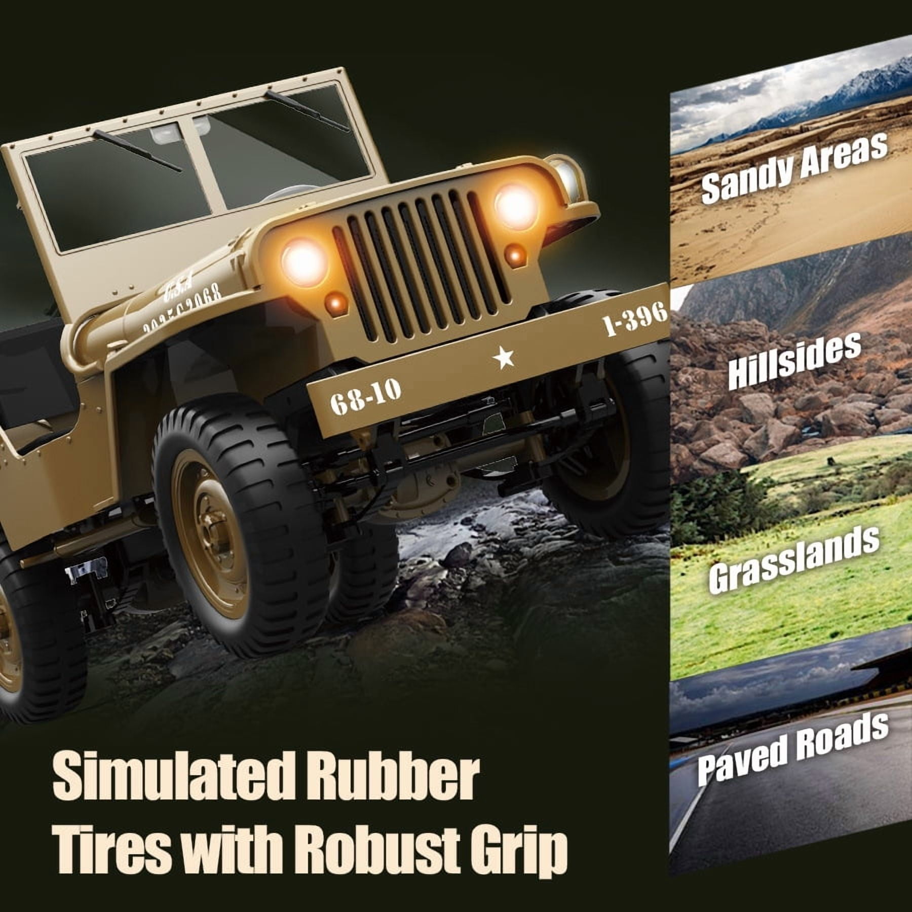 JJRC Cross-Border New Model C8815 Full Scale 1:10 Simulation Model Off-Road Car Four-Wheel Drive 2.4G Remote Control Car Toy