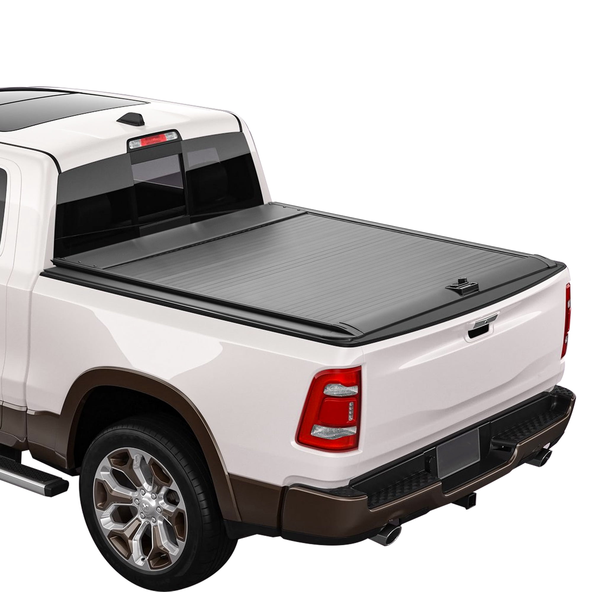 Retractable Truck Bed Tonneau Cover Compatible with 2009 2010 2011 2012 2013 2014 2015 2016 2017 2018 2019 2020 2021 2022 2023 2024 Ram 1500 (5‘6”/67”Bed) Aluminum Truck Bed Cover Password Lock