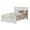 White, variant on AFI Madison King Solid Wood Low Profile Platform Bed with Matching Footboard, White
