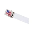 thumbnail image 3 of CTM Cotton Adjustable Belt with U.S.A. Flag Buckle, 3 of 4
