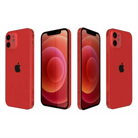 Pre-Owned Apple iPhone 12 128GB Fully Unlocked Red Refurbished (Refurbished: Fair)