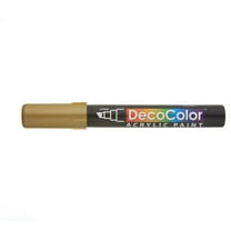 Uchida DecoColor Acrylic Paint Marker, Chisel, Gold