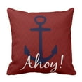 thumbnail image 1 of RYLABLUE Taie d'Oreiller Nautique Chevron Rouge Bleu 18x18 Pouces, 1 of 1