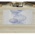 thumbnail image 1 of Abstract Decorative Rug, Modern and Cool Design Surreal Dots Like and Circled Design Art, Quality Carpet for Bedroom Dorm and Living Room, 6 Sizes, Lavender Blue, by Ambesonne, 1 of 1