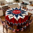 thumbnail image 6 of XGFHYJEH 4th of July Tablecloth, Patriotic Decorations Red White and Blue Print Table Cloth, Memorial Day Table Cloth American Flag for Independence Day Indoor Outdoor Pool Party Decor, 6 of 6