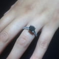 thumbnail image 2 of Pompeii 2 1/4 ct Black Diamond Solitaire Accent Engagement Ring 14k White Gold (H/I,I1-I2), 2 of 3