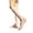 White, variant on Men Casual Business Dress Socks Middle Calf Wide Striped Sheer Nylon Stockings Formal Suit See Through Thin Faux Silk Socks